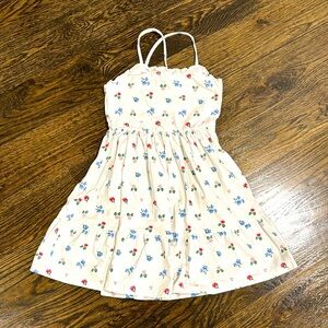 Floral cotton spaghetti strap dress